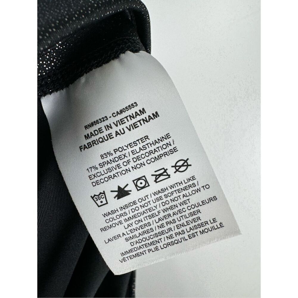 Nike Women's Dri-FIT One Mid Rise Sparkle 7/8 Active Legging Tights Black Medium - Picture 5 of 6